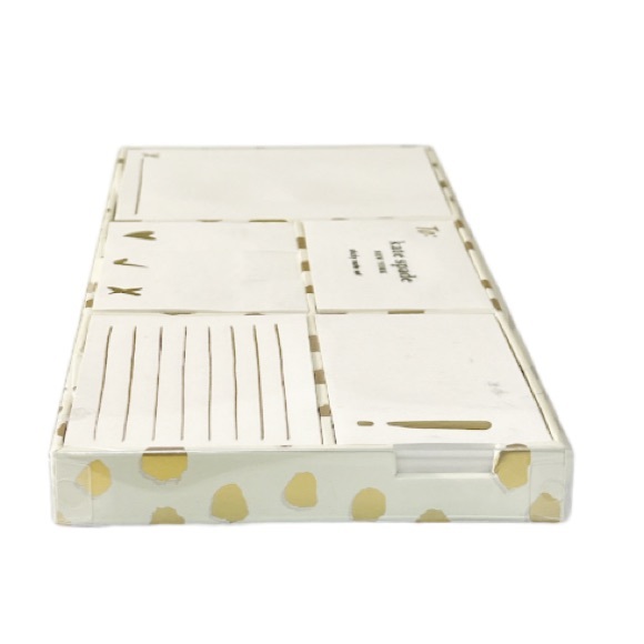 NEW ♠️Kate Spade New York ♠️ GOLD FLAMINGO DOT Sticky Note Set 🌟🌟🌟 - Picture 2 of 7